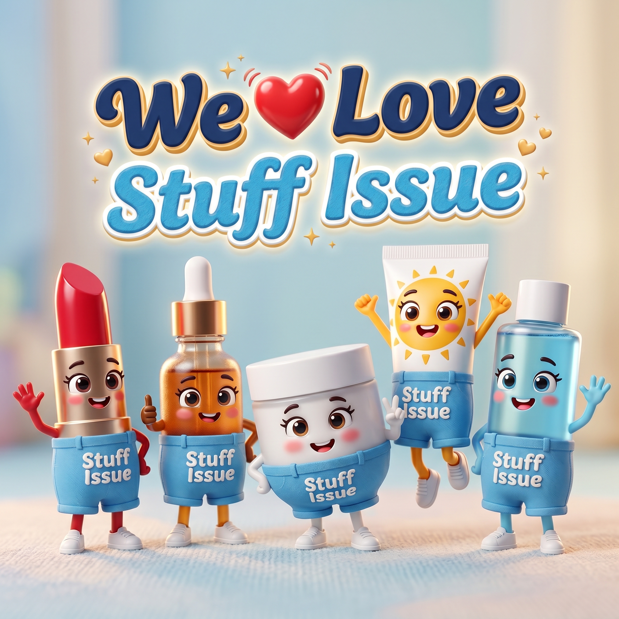 Stuff Issue — 3D Pixar skincare characters